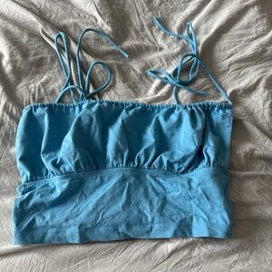 Princess Polly Blue Crop Top